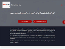 Tablet Screenshot of mecanizados-marsa.com